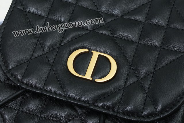Dior专柜新款迪奥高仿原单Caro双肩包小羊皮女士双肩背包 djfk1572